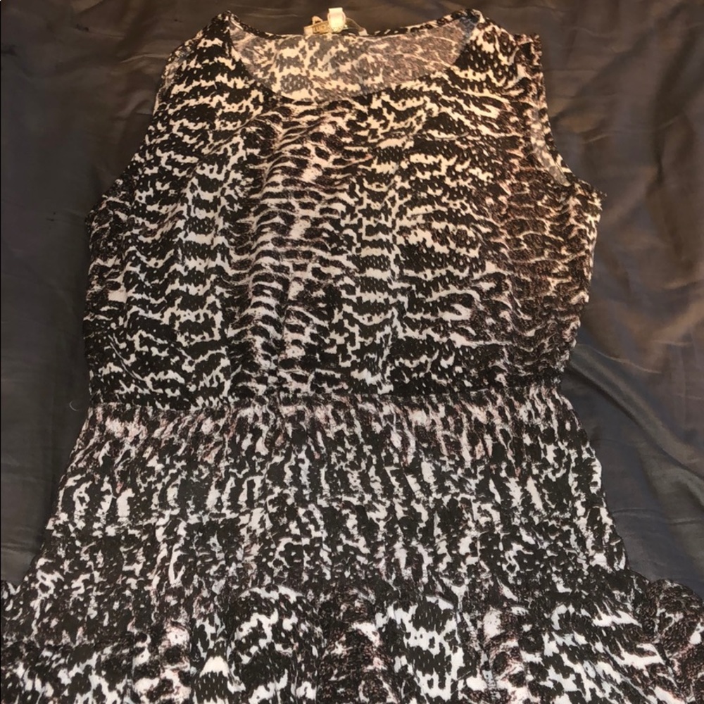 Maje cheetah smocked dress